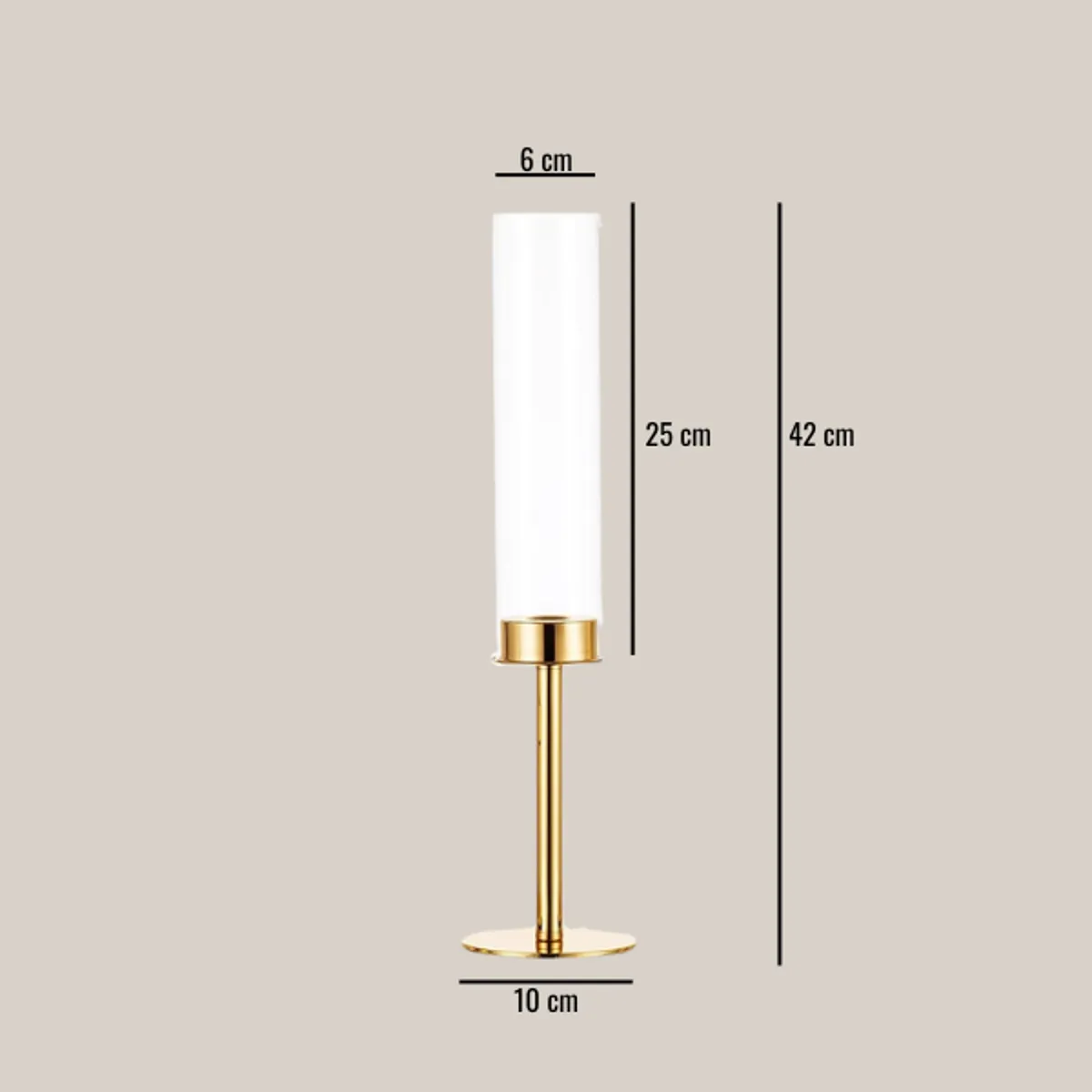 Svečnik Elegant gold M